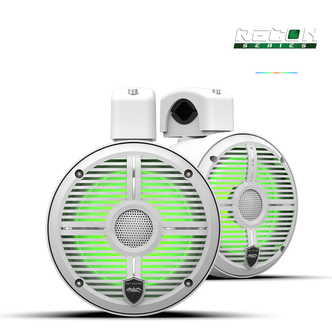RECON 6 POD White Coaxial Tower Speakers | Wet Sounds – Wet Sounds