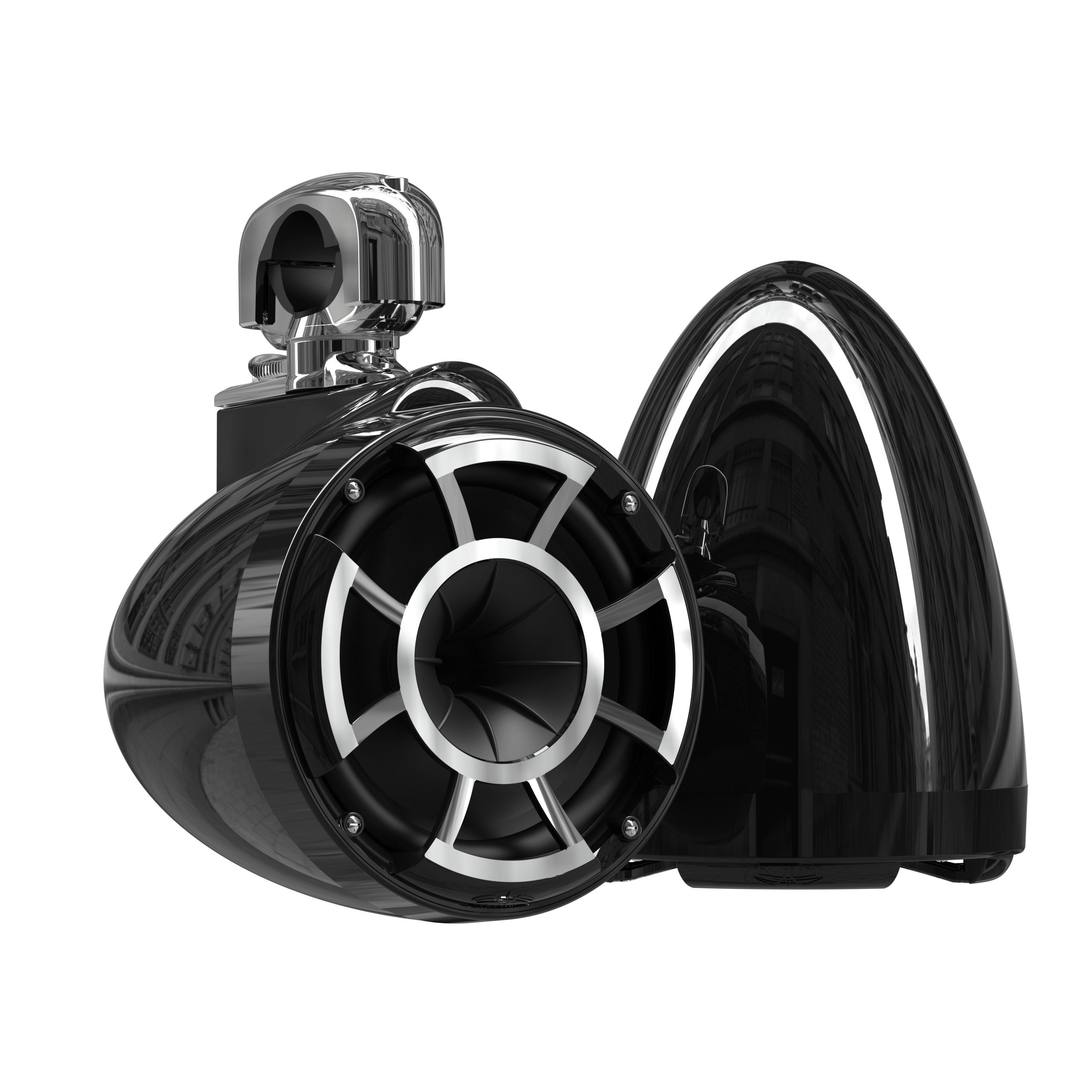 REV 8 B V2 | Gloss Black Revolution Series 8-inch Tower Speakers