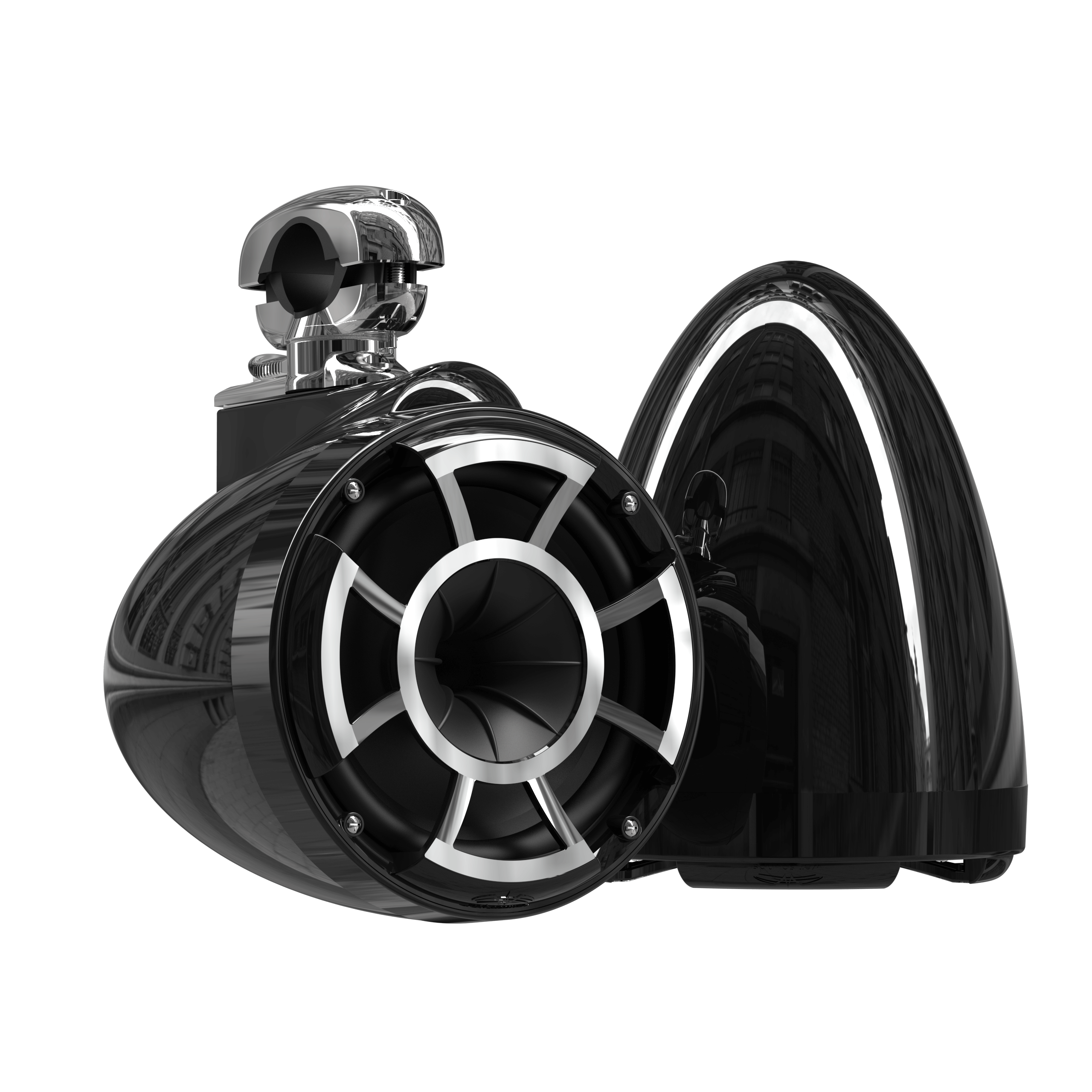 REV 8 B V2 | Gloss Black Revolution Series 8-inch Tower Speakers