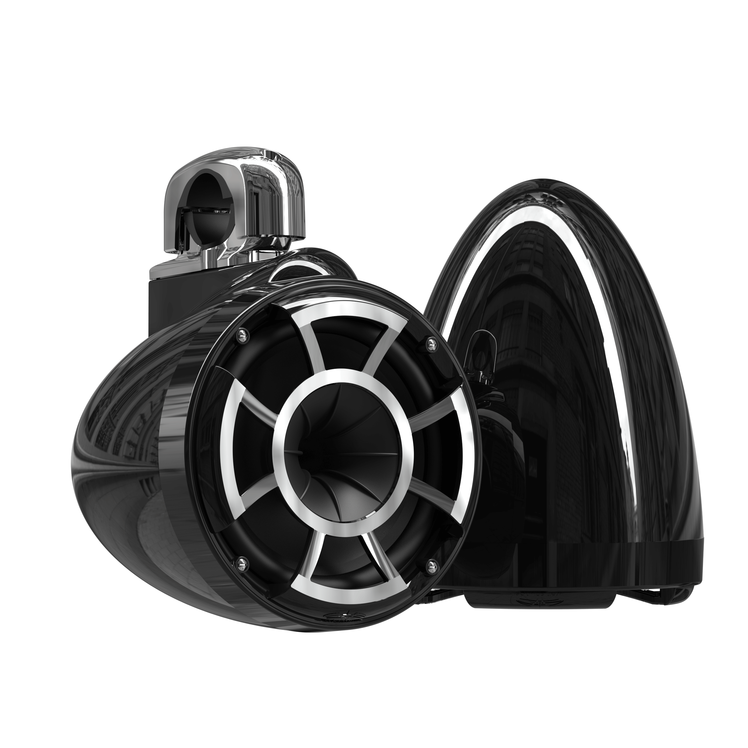 REV 8 B V2 | Gloss Black Revolution Series 8-inch Tower Speakers