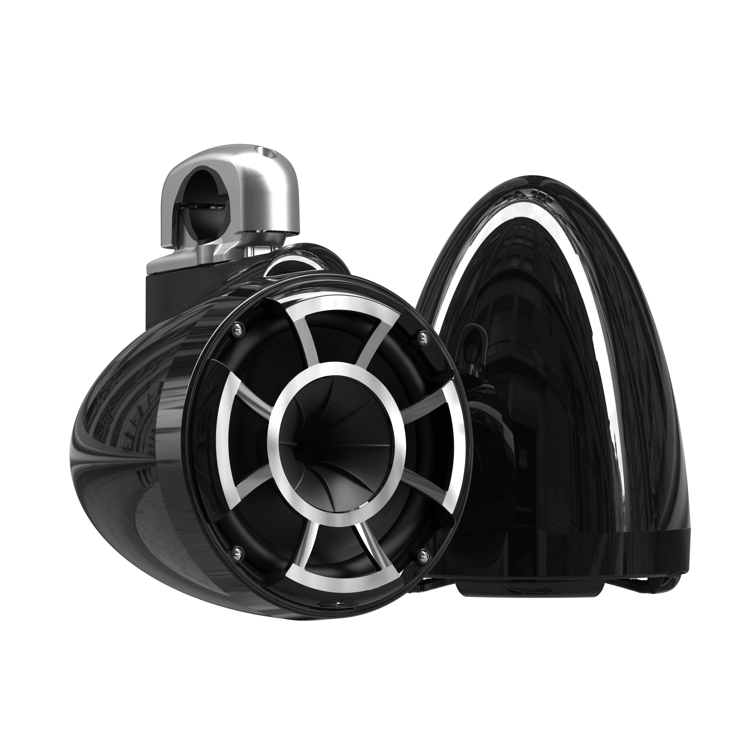 REV 8 B V2 | Gloss Black Revolution Series 8-inch Tower Speakers