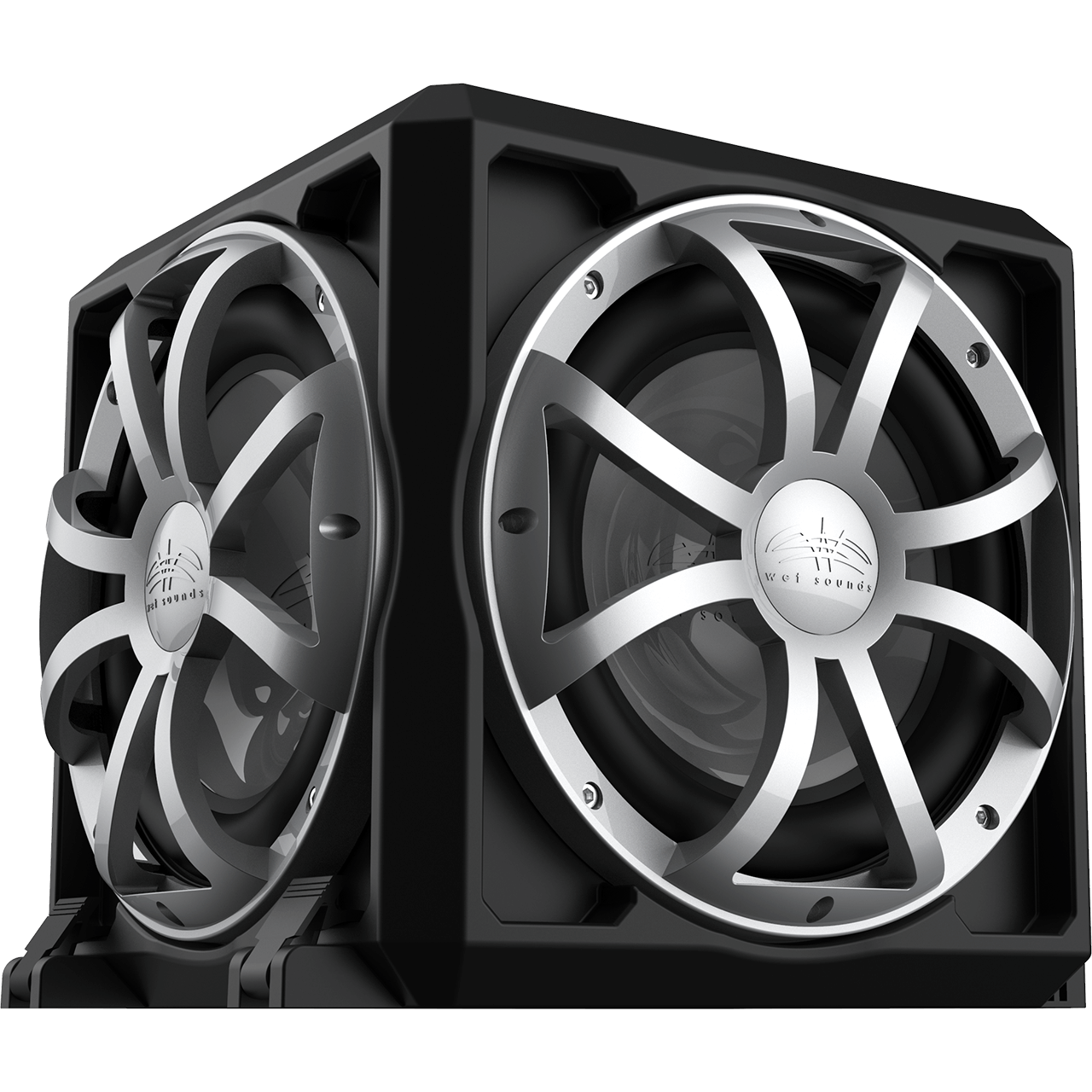 Revo 12 PSE | Wet Sounds Passive Radiator Subwoofer Enclosure Facing Left View #2
