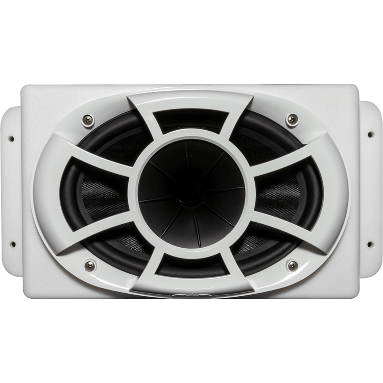 Wet Sounds | Revolution Series 6x9 HLCD With Surface Mountable Roto-Mold Enclosure + Grill - White