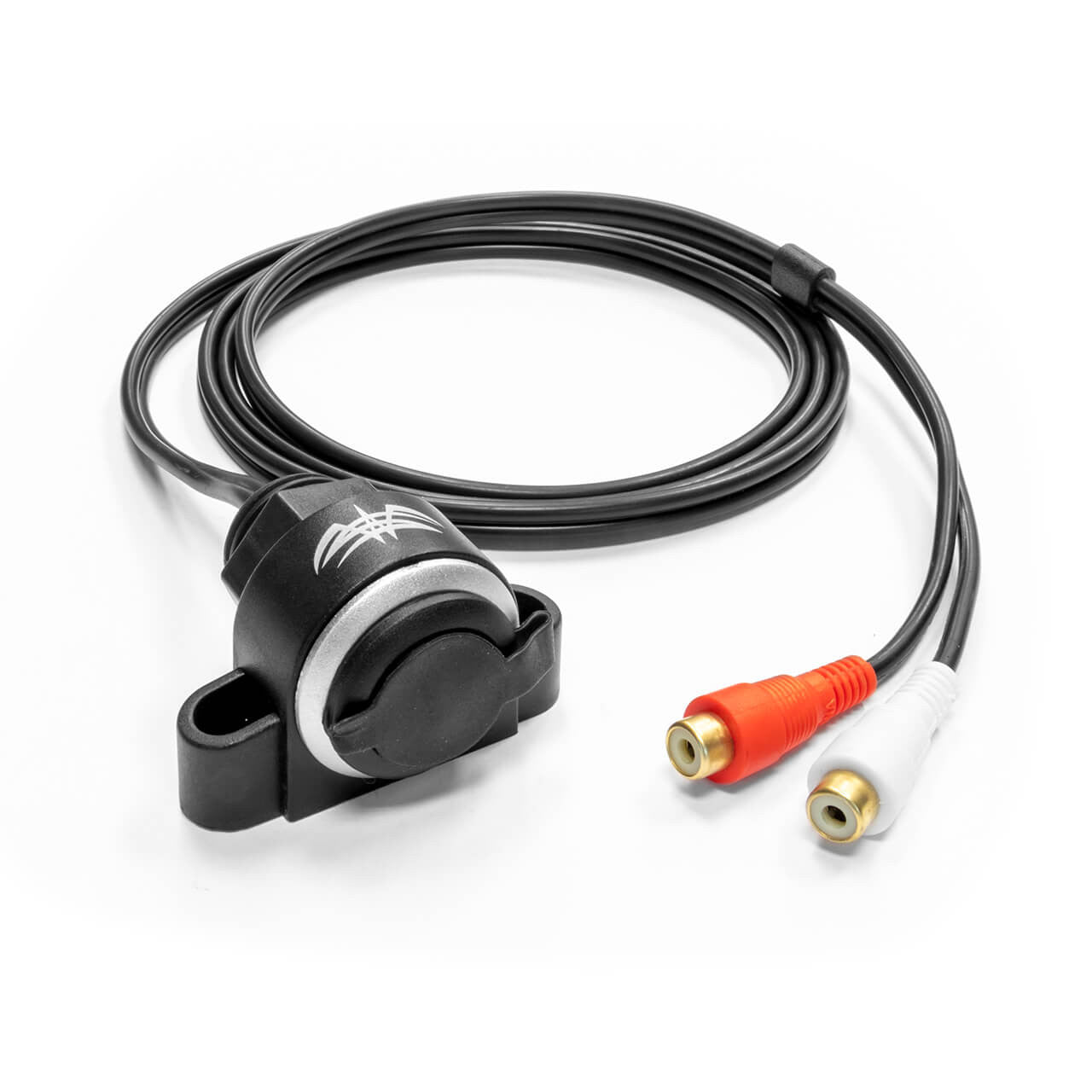 WW-3.5 AUX | Wet Sounds 3.5 Female To RCA Female W/Mount. Front View.