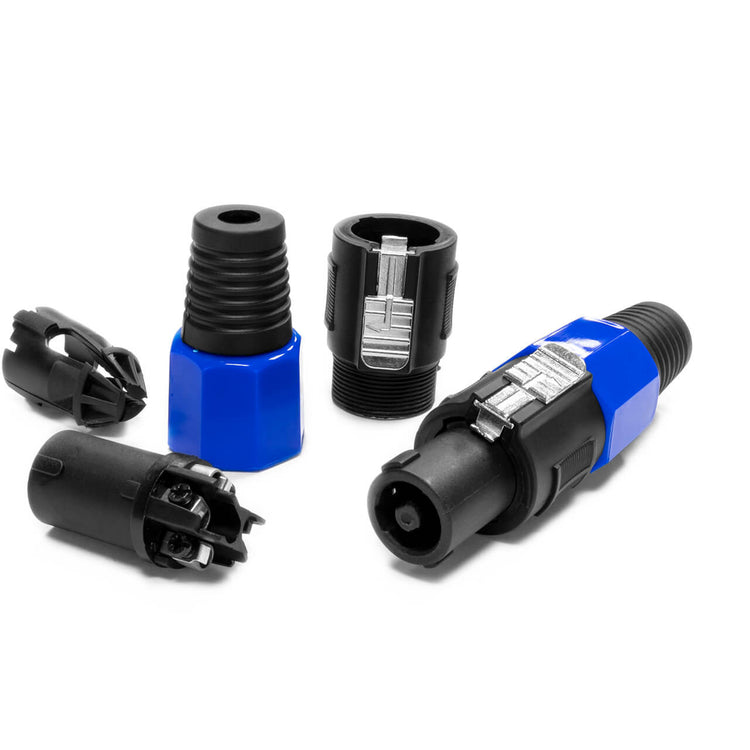 Wet Sounds | Male 4 Post Speaker Quick Release Lockable Marine Loudspeaker Connector. Full View.