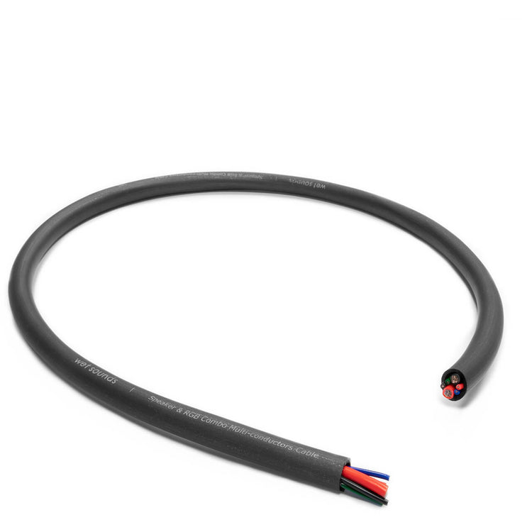 SPKR/RGB COMBO-150 | Wet Sounds Frosted Speaker/RGB Combo Wire 150' Spool Wire