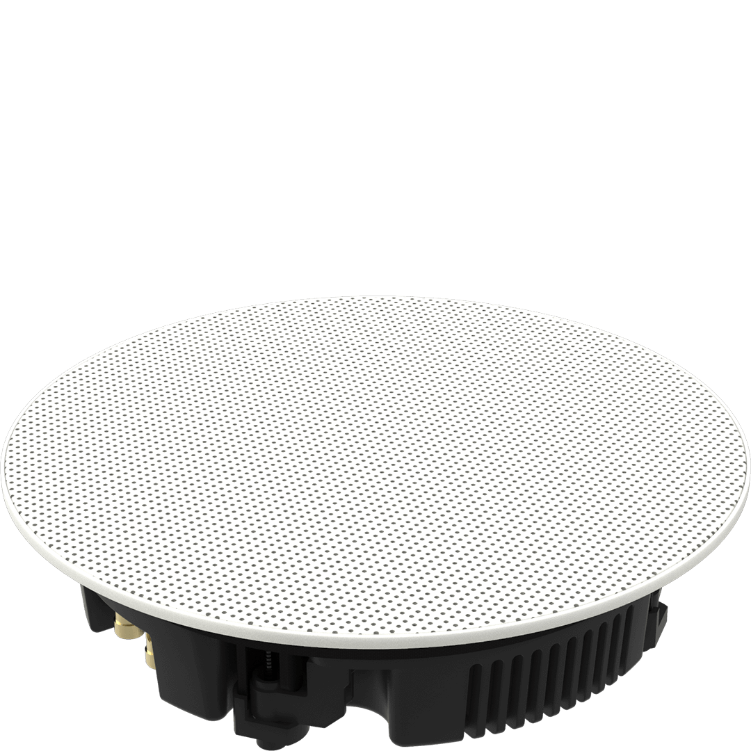 Low profile ceiling speaker VS-SMC-65 designed for patios and outdoor spaces