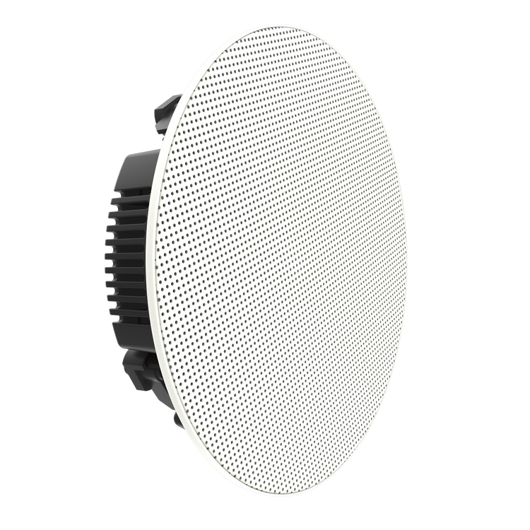 Venue Series shallow mount in-ceiling speaker VS-SMC-65 white grille front view