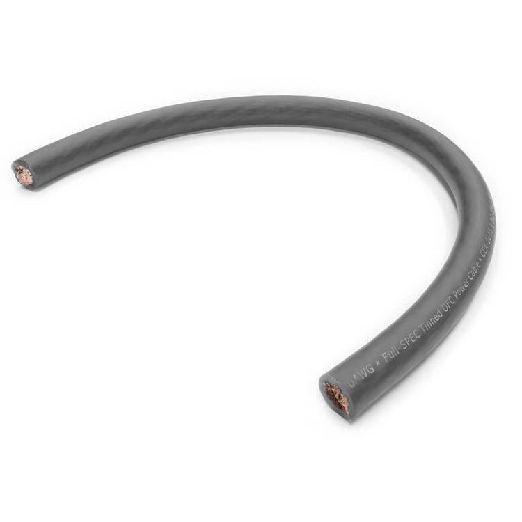 Black Frosted 1/0GA Wet Wire | Black Frost 1/0 Gauge Amp Wire - 50 Ft Spool Wire