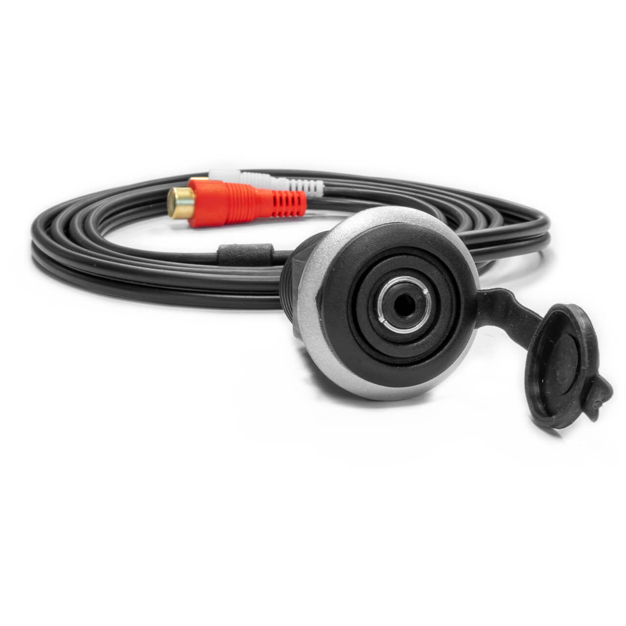 WW-3.5 AUX | Wet Sounds 3.5 Female To RCA Female W/Mount. Front Right View.