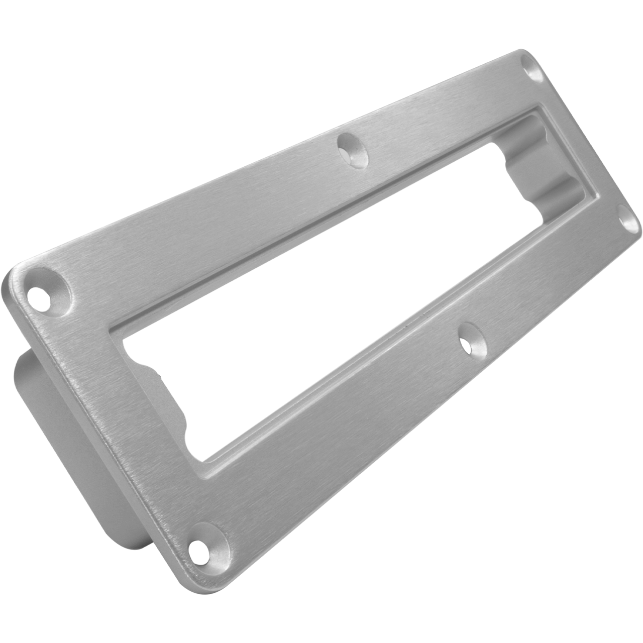 WS-EQ IDM-S | Wet Sounds Billet WS420-SQ In Dash Mount - Silver Front Right