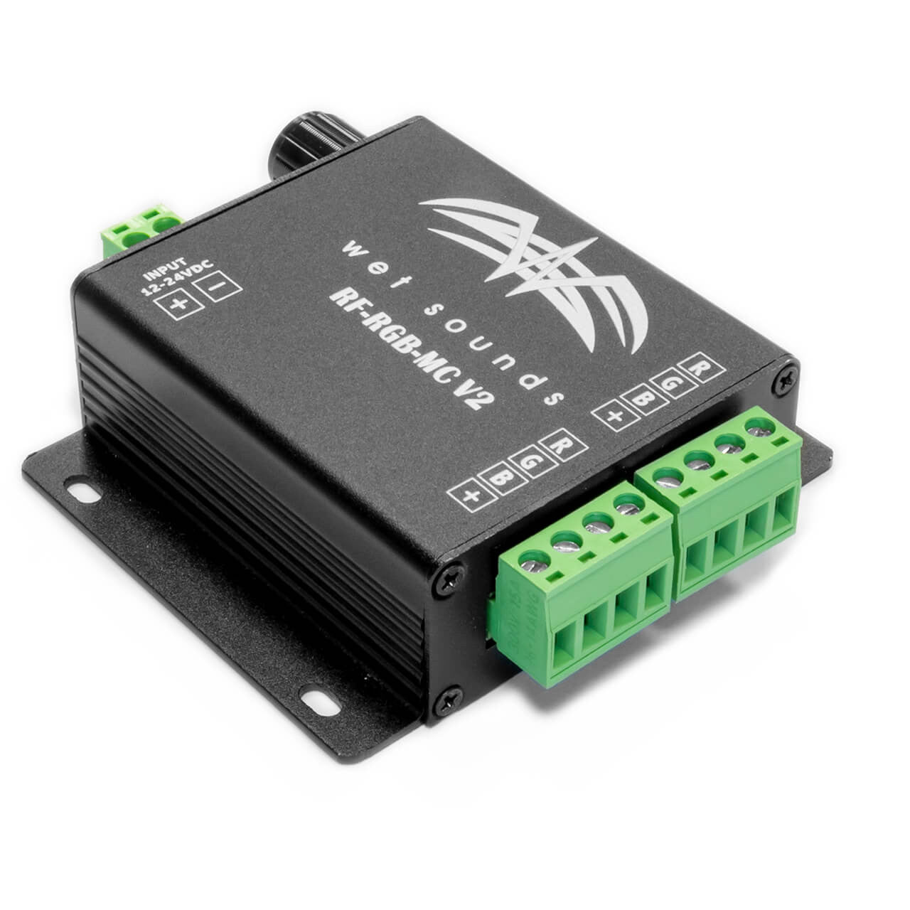 RF-RGB-MC V2 | Wet Sounds RF RGB Music Controller W/ Touch Activated Remote Side View
