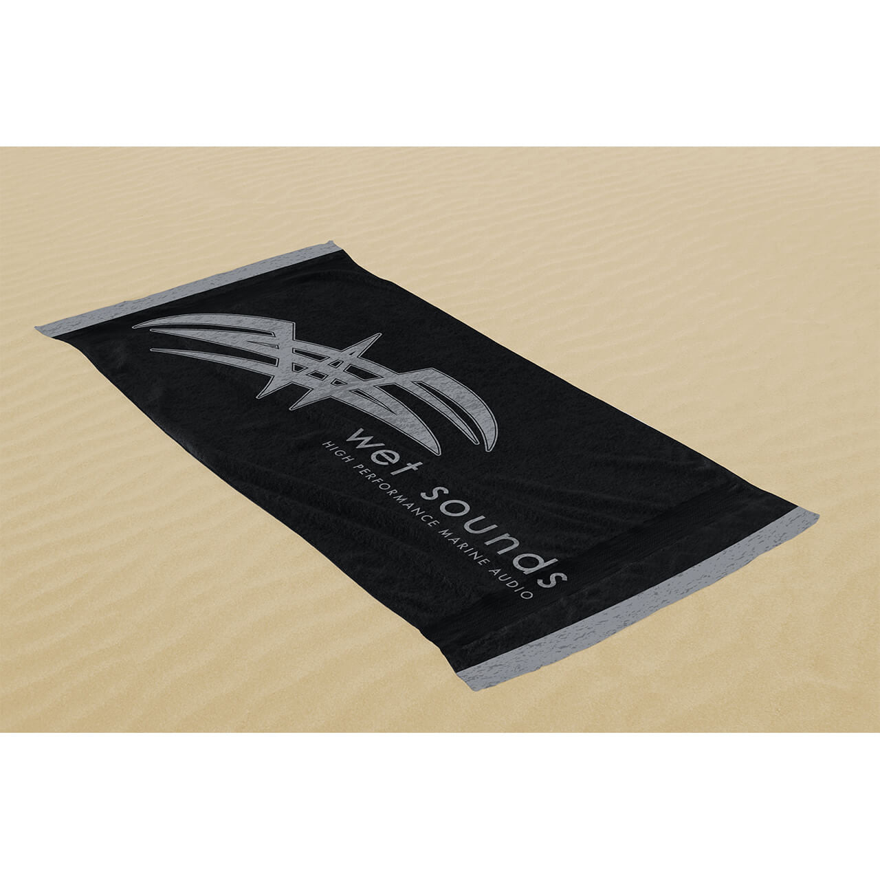 POP-TOWEL-BLK | Wet Sounds Jacquard Beach Towel