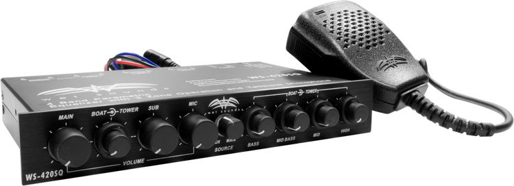 WS-420 SQ | Wet Sounds Marine Multi Zone 4 Band Parametric Equalizer