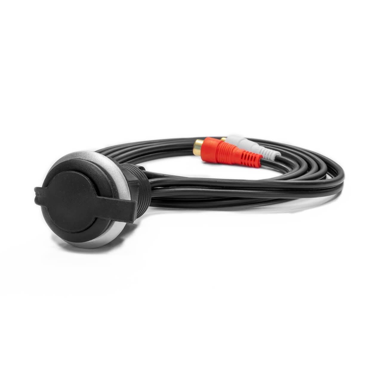 WW-3.5 AUX | Wet Sounds 3.5 Female To RCA Female W/Mount. Side View.