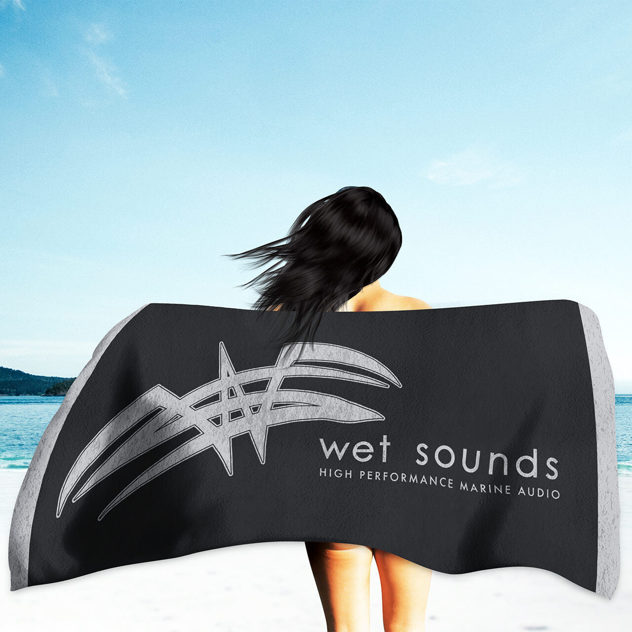 POP Beach Towel Black | Wet Sounds – Wet Sounds Store