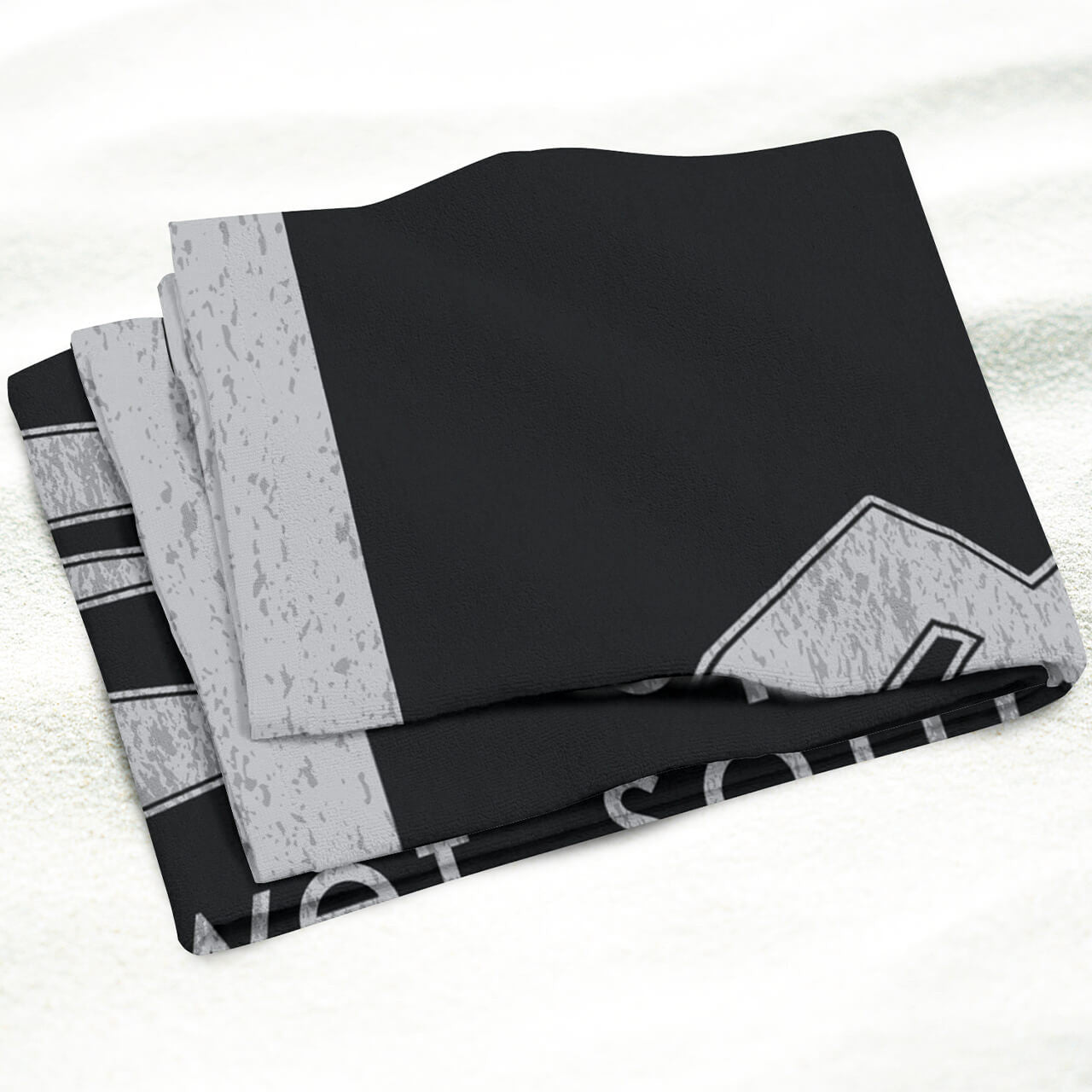 POP-TOWEL-BLK | Wet Sounds Jacquard Beach Towel