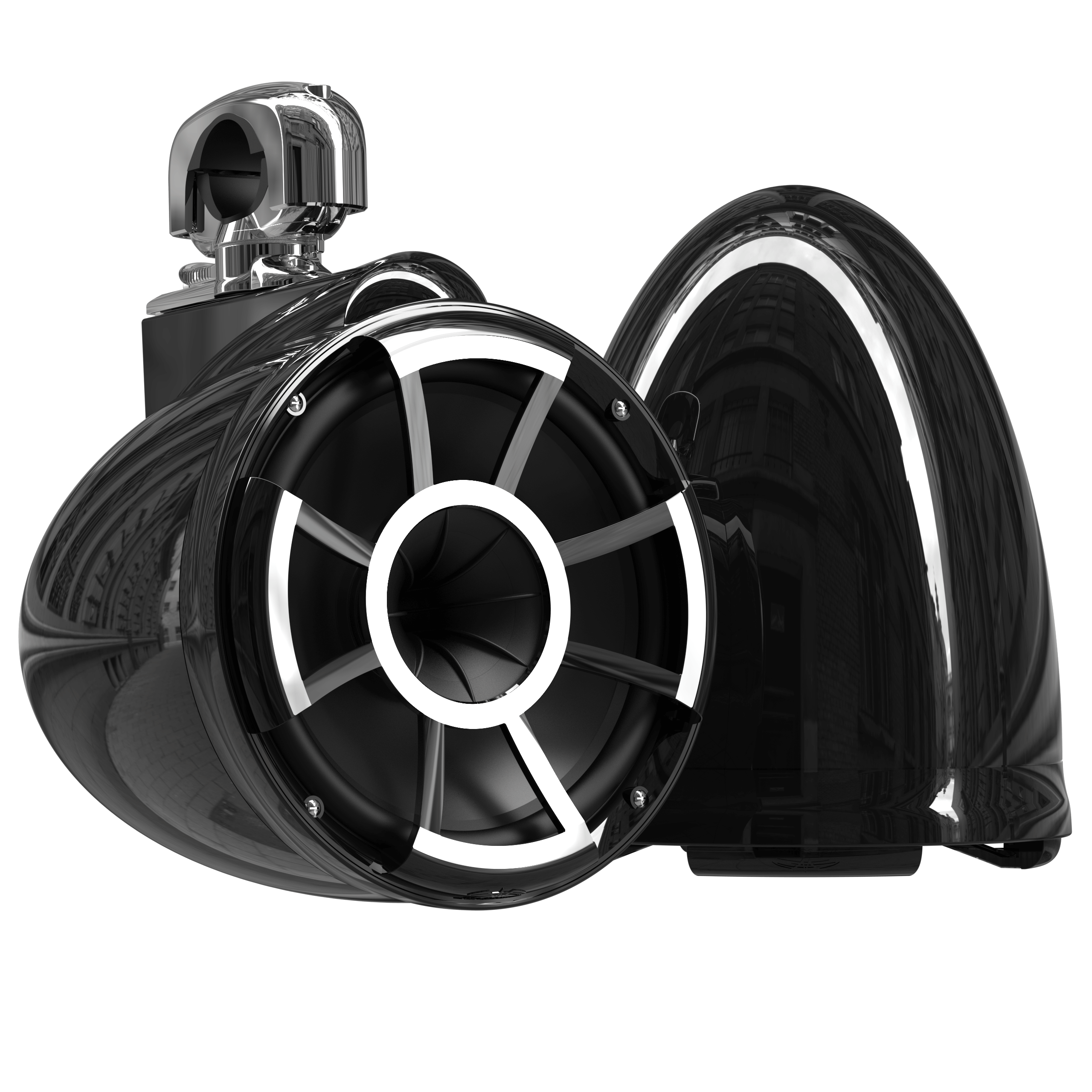 REV 10-B V2 | Gloss Black Revolution Series 10-inch Tower Speakers