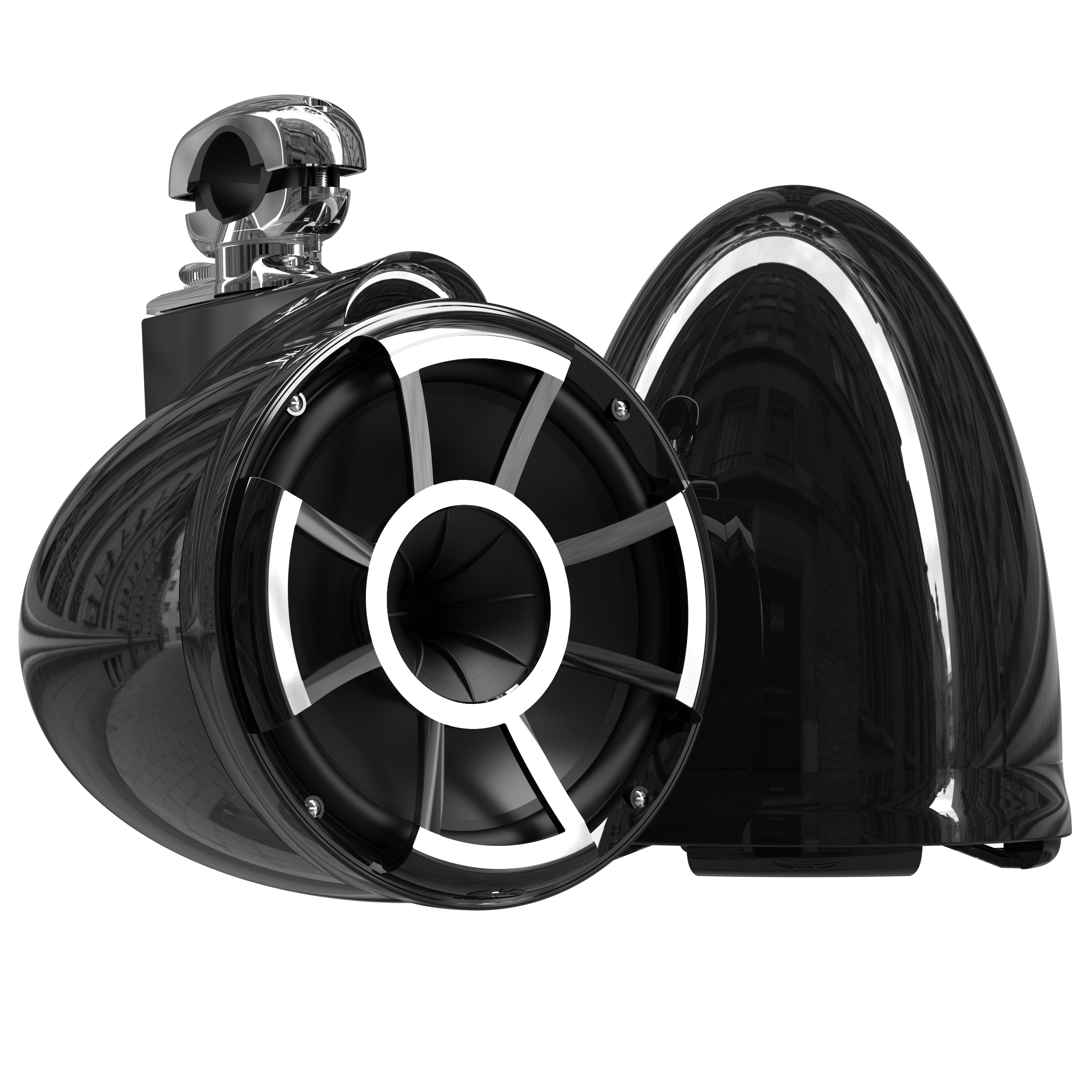 REV 10-B V2 | Gloss Black Revolution Series 10-inch Tower Speakers