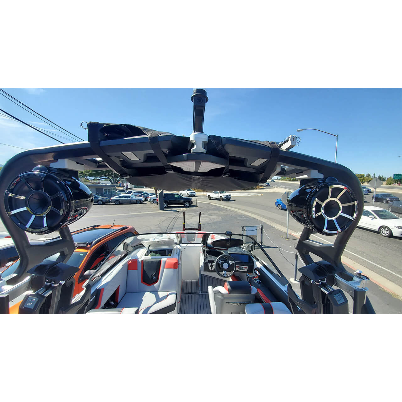 ADP NAU-FCTA  | Wet Sounds Brushed Tower Speaker Brackets For The 2019+ Nautique Flight Control Tower Actuated (FCTA) Mounted