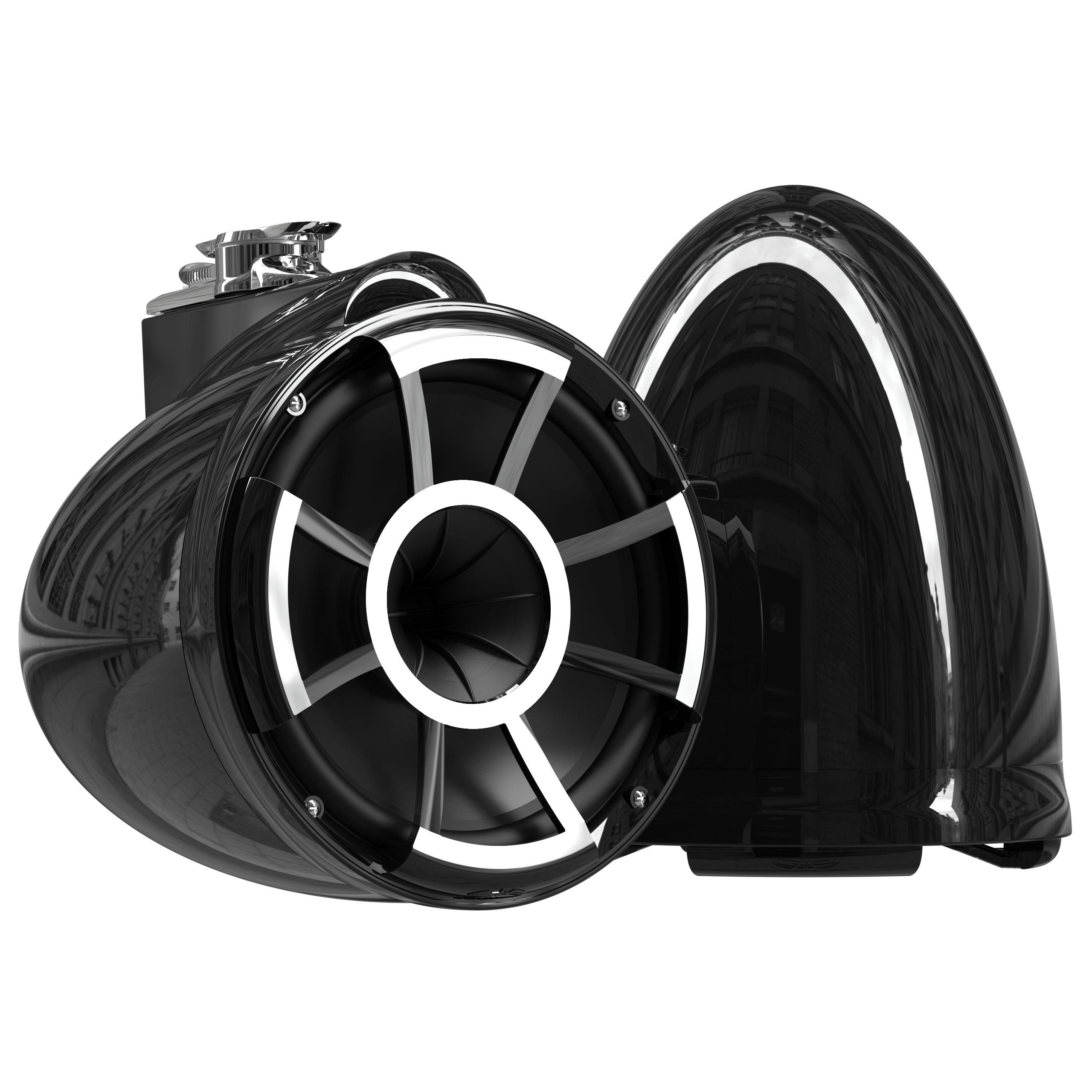 REV 10-B V2 | Gloss Black Revolution Series 10-inch Tower Speakers