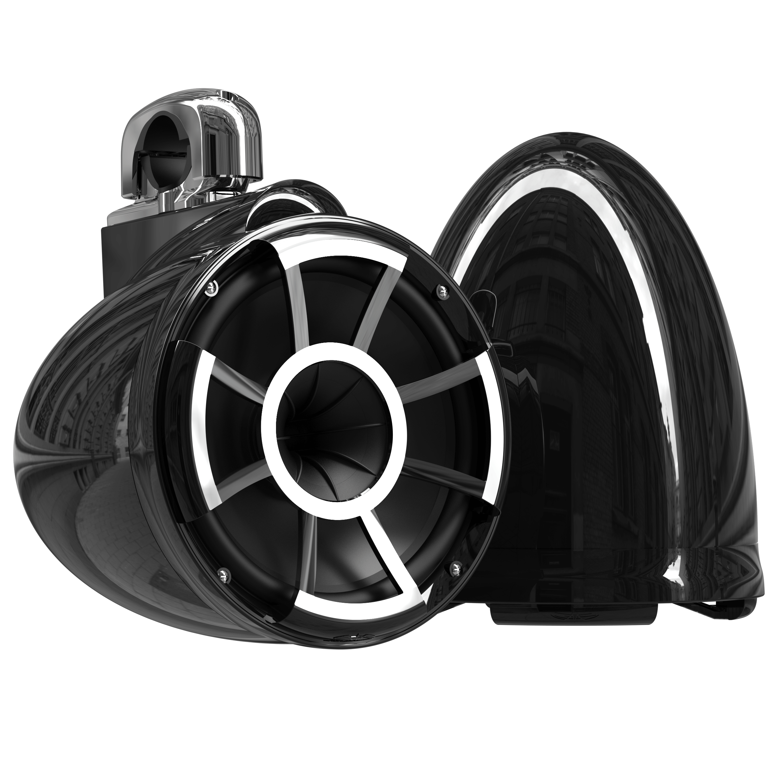 REV 10-B V2 | Gloss Black Revolution Series 10-inch Tower Speakers