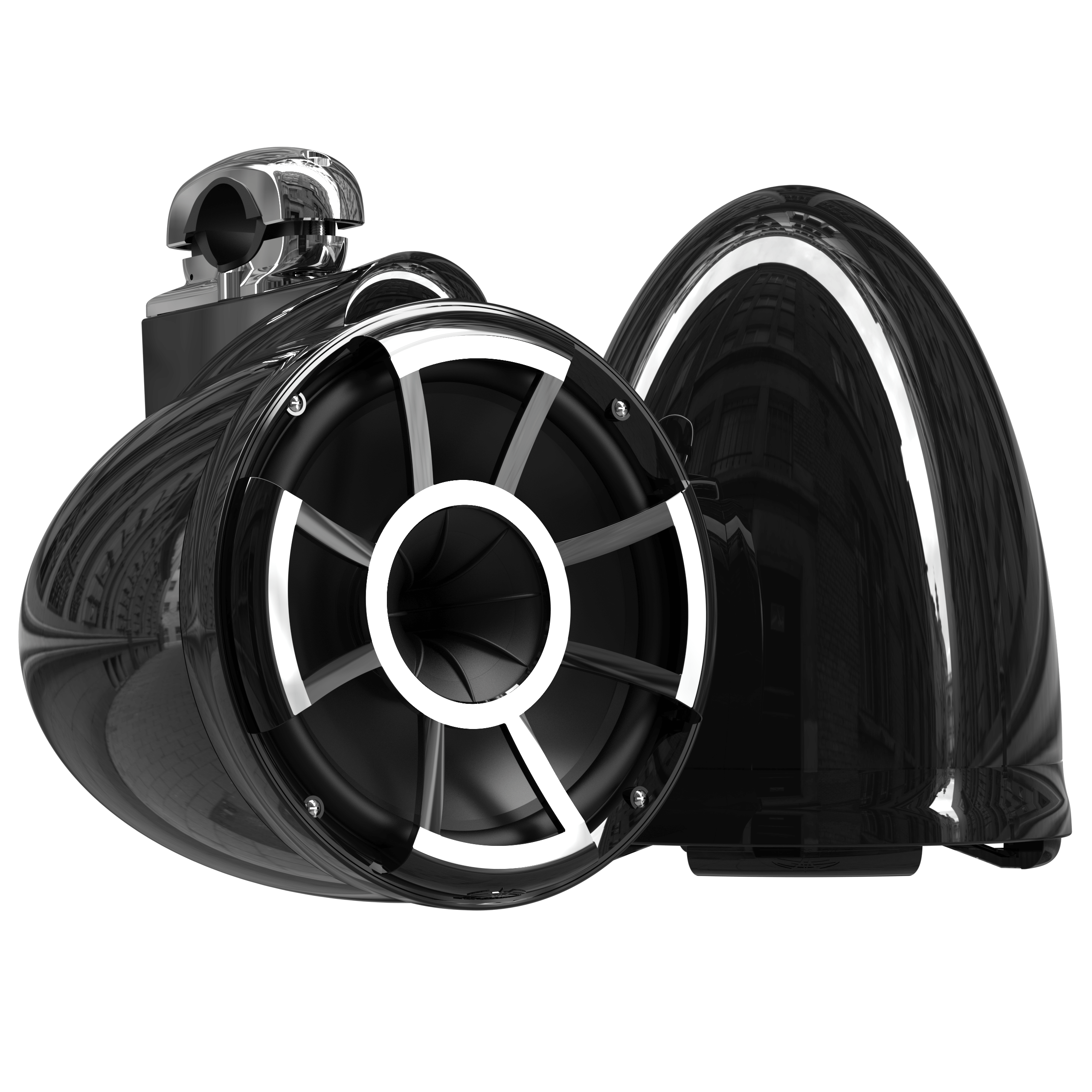 REV 10-B V2 | Gloss Black Revolution Series 10-inch Tower Speakers