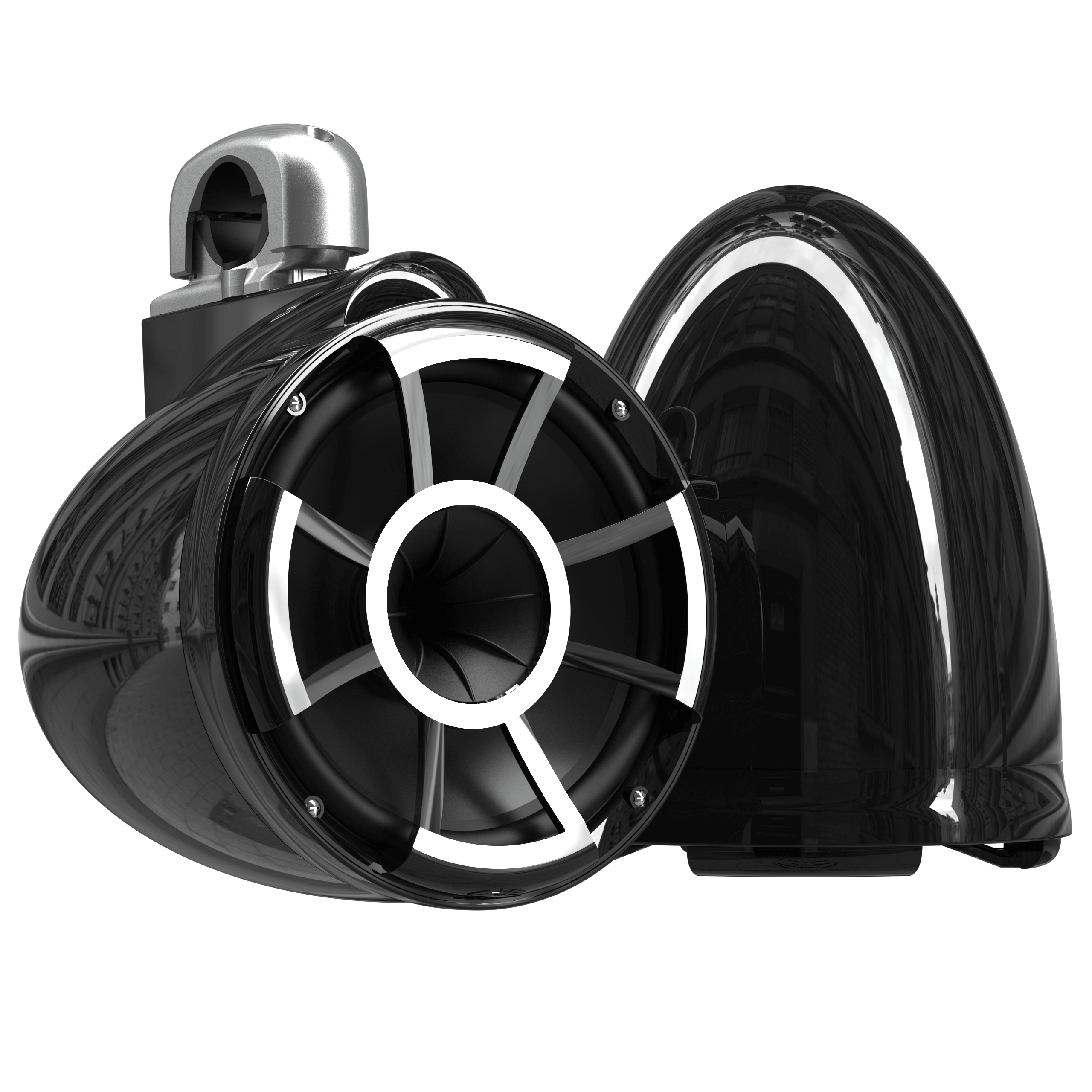 REV 10-B V2 | Gloss Black Revolution Series 10-inch Tower Speakers