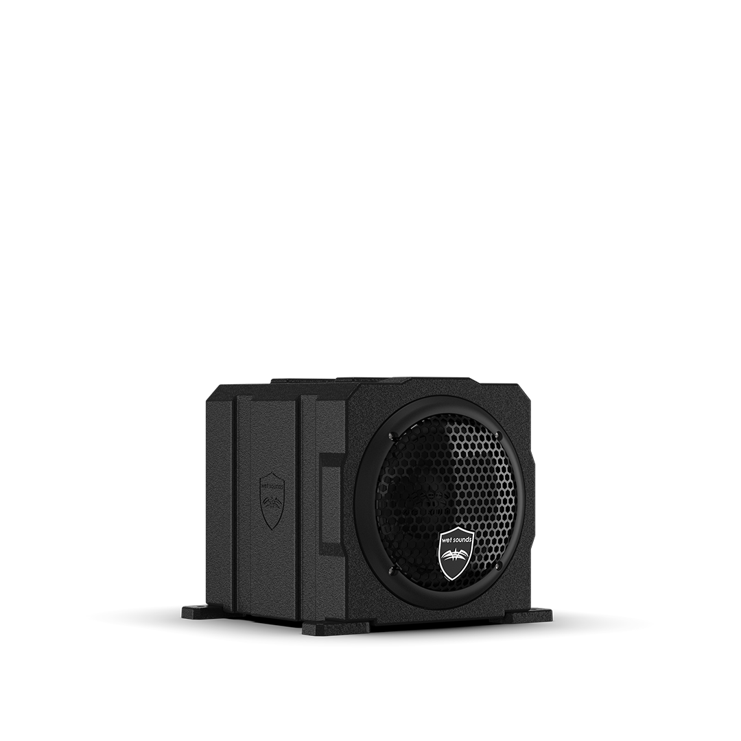 Wet Sounds Stealth AS powered subwoofer enclosure with rugged molded housing