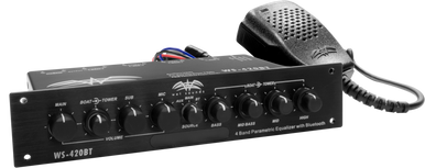 WS-420 BT | Marine Multi-Zone 4-Band Parametric Equalizer with Integrated Bluetooth