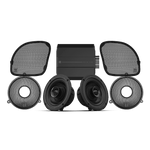 Harley-Davidson Road Glide with Wet Sounds WS-HAR-FSK Front Speaker Kit installed in fairing