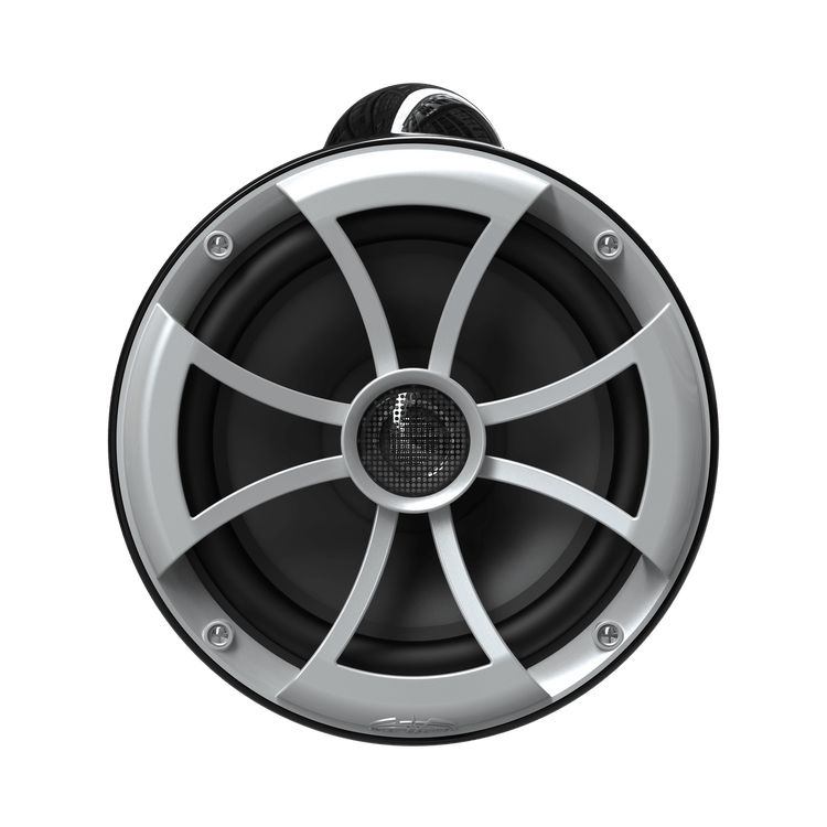 ICON 8-B X V2 | Wet Sounds ICON Series 8" Black Tower Speaker With X Mount Kit Front