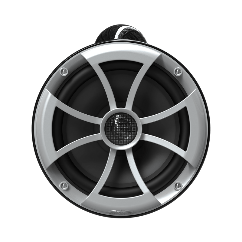 ICON 8-B X V2 | Wet Sounds ICON Series 8" Black Tower Speaker With X Mount Kit Front