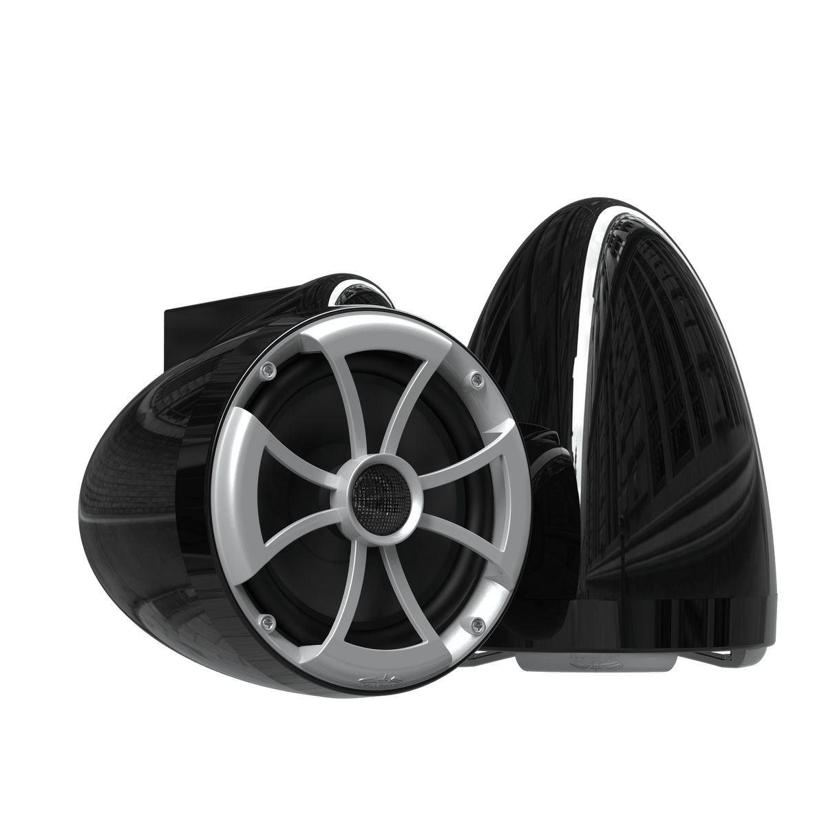 ICON 8-B X V2 | Wet Sounds ICON Series 8" Black Tower Speaker With X Mount Kit