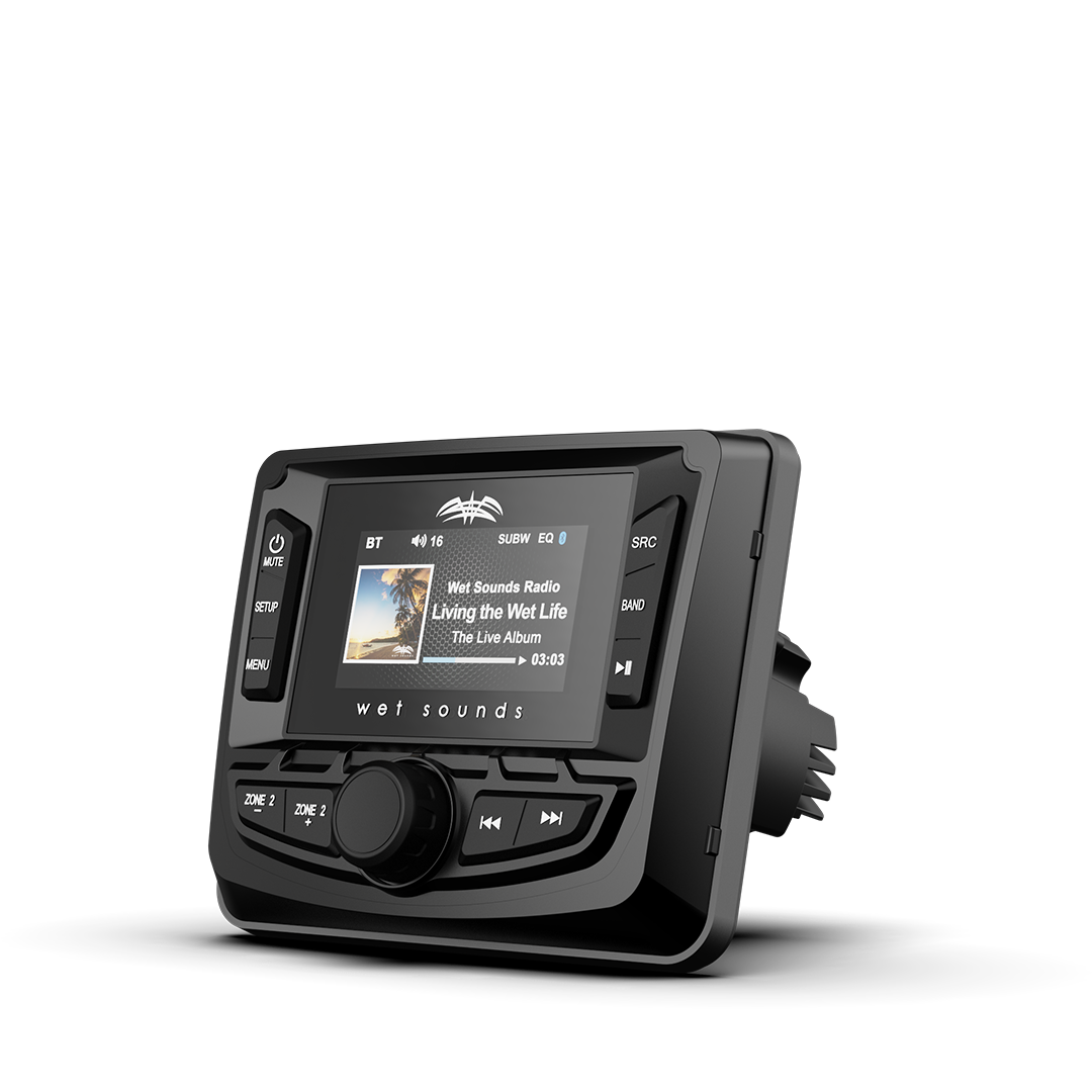 WS-MC-2 | Wet Sounds AM/FM/Weather Band Tuner With RDS and SiriusXM-Ready® Front Left View