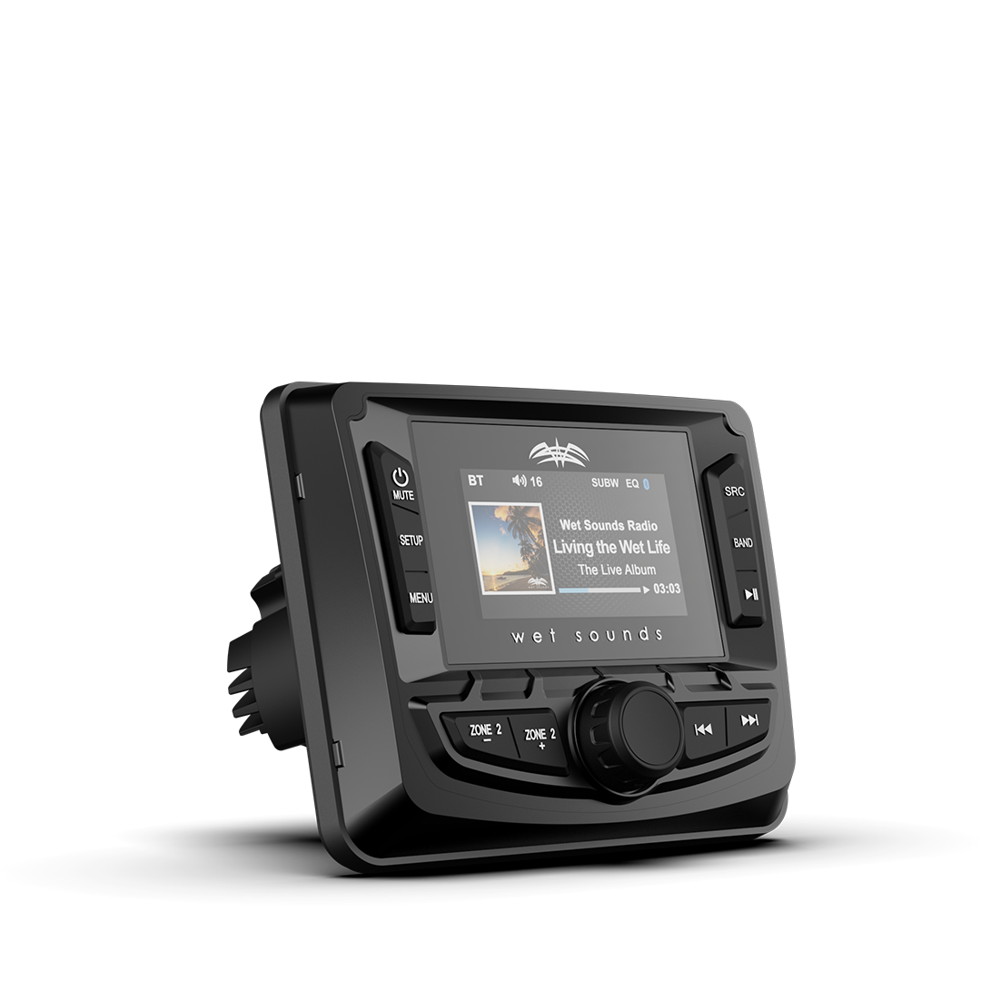 WS-MC-2 | Wet Sounds AM/FM/Weather Band Tuner With RDS and SiriusXM-Ready® Front Right View
