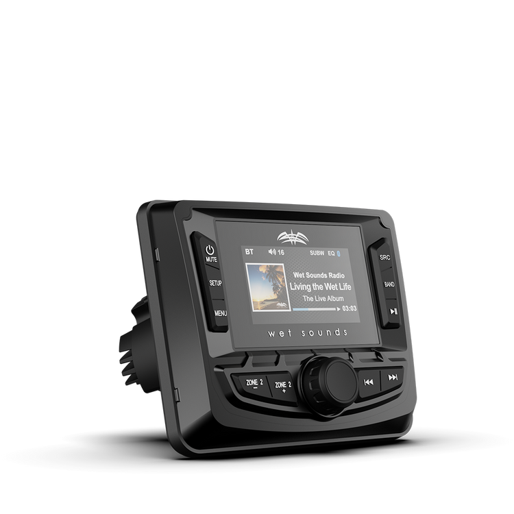 WS-MC-2 | Wet Sounds AM/FM/Weather Band Tuner With RDS and SiriusXM-Ready® Front Right View
