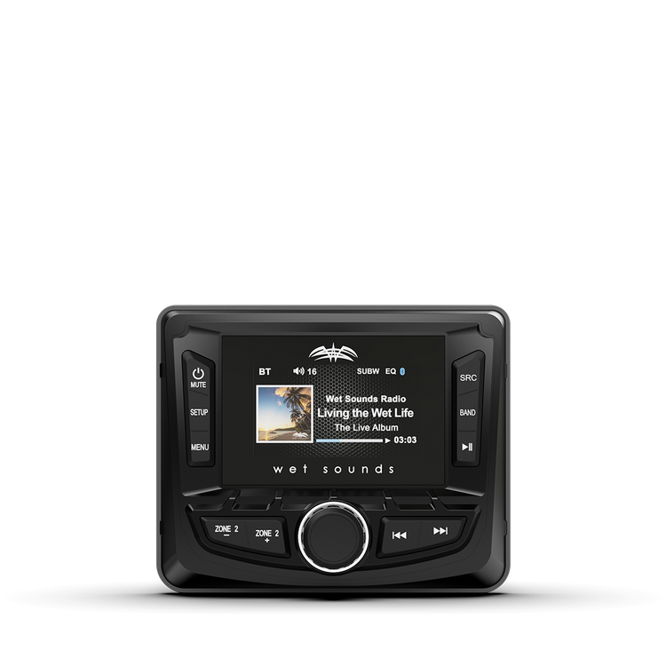 WS-MC-2 | Wet Sounds AM/FM/Weather Band Tuner With RDS and SiriusXM-Ready® Front View