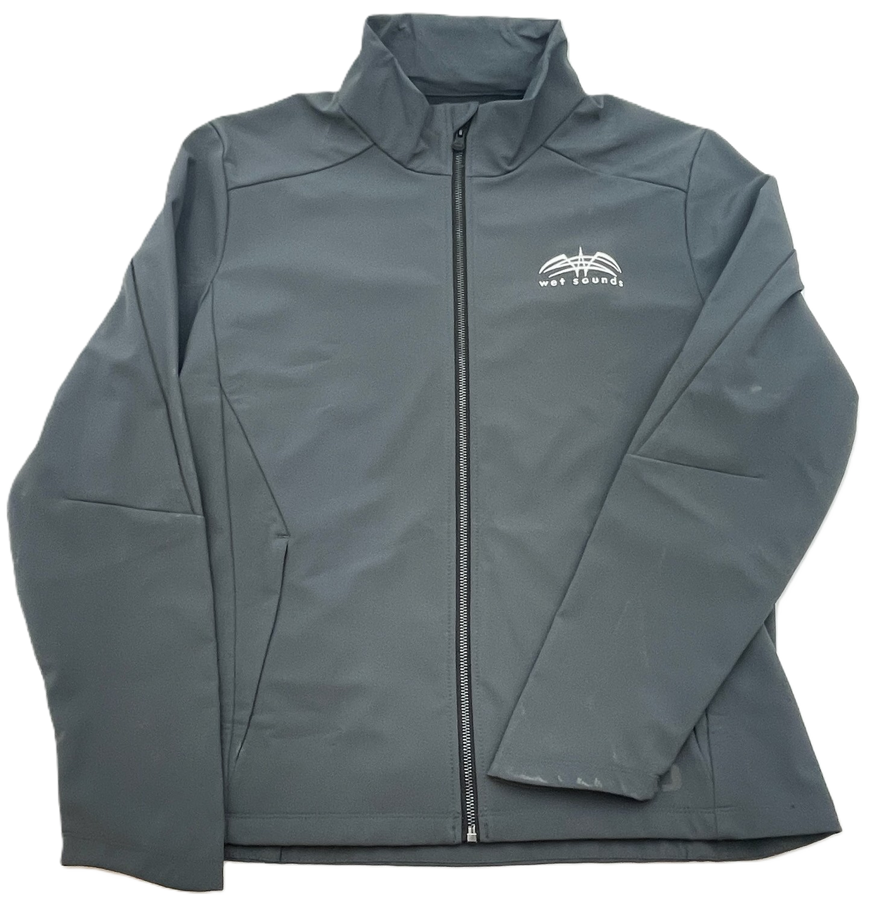 POP-OGIO-JK-FULLZIP-GRY | OGIO Commuter Soft Shell Jacket with Wet Sounds Logo