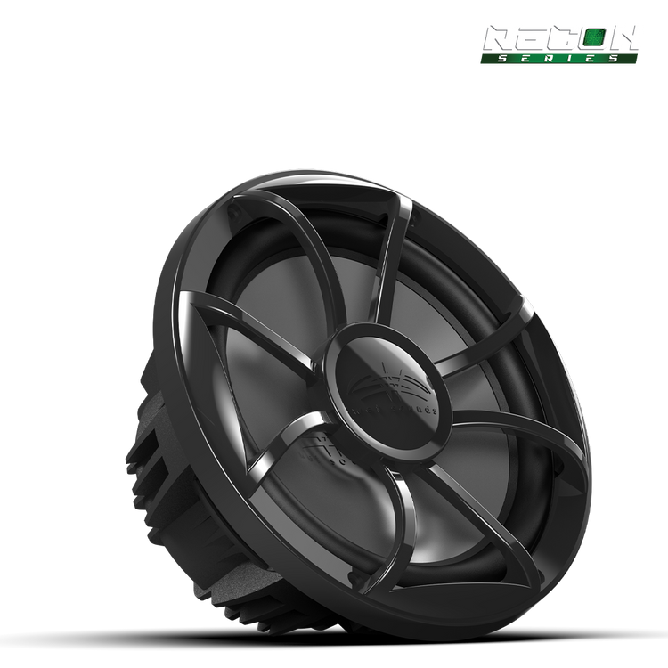 Wet Sounds RECON 10 inch free air marine subwoofer with XS-Black grille in 4Ω