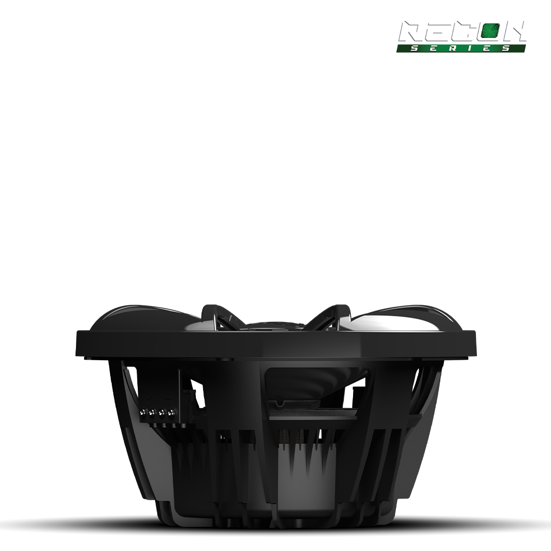 Powersports audio upgrade featuring RECON 10 4Ω subwoofer with black grille