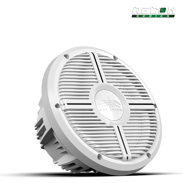 Wet Sounds RECON 10 inch free air marine subwoofer white with XW white grille