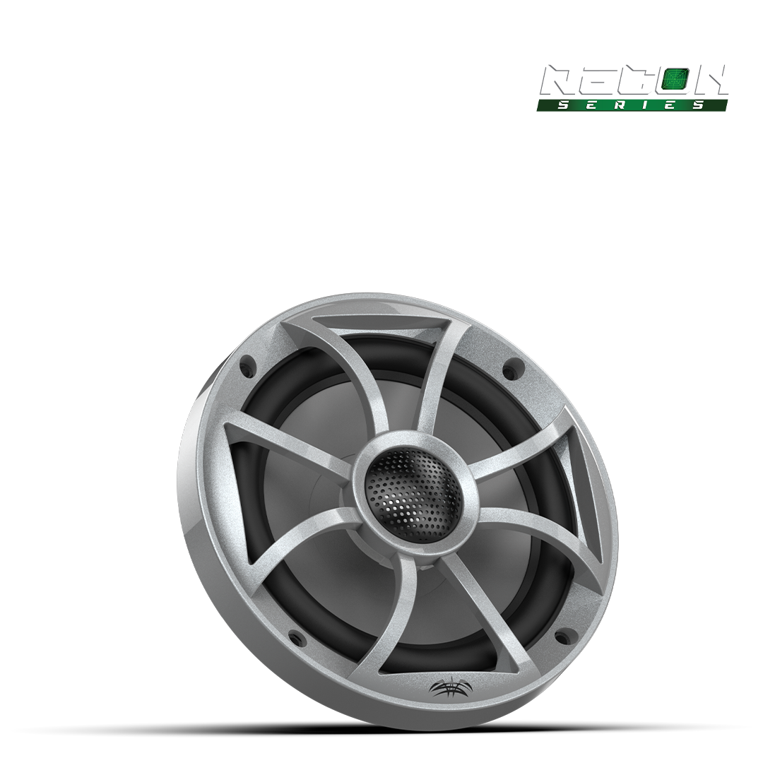 6.5-inch RECON speaker with XS-Silver grille and composite cone detail