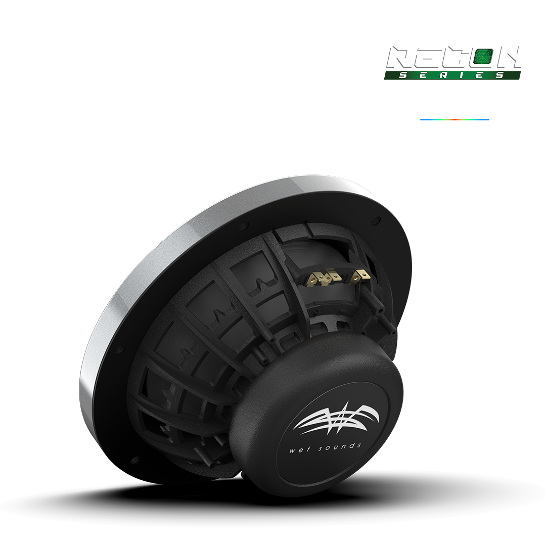 Powersports audio system upgrade featuring RECON 8 RGB speaker in off-road vehicle