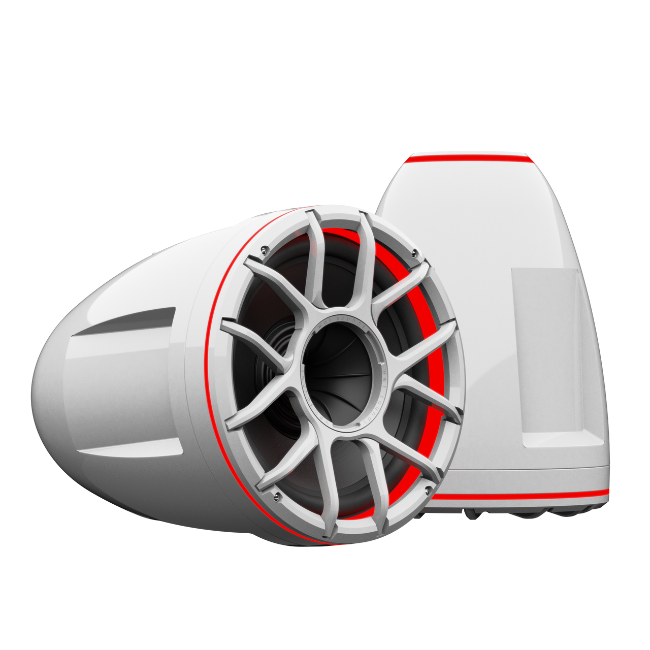 REV 12 HD | White Revolution HD Series 12-inch Tower Speakers