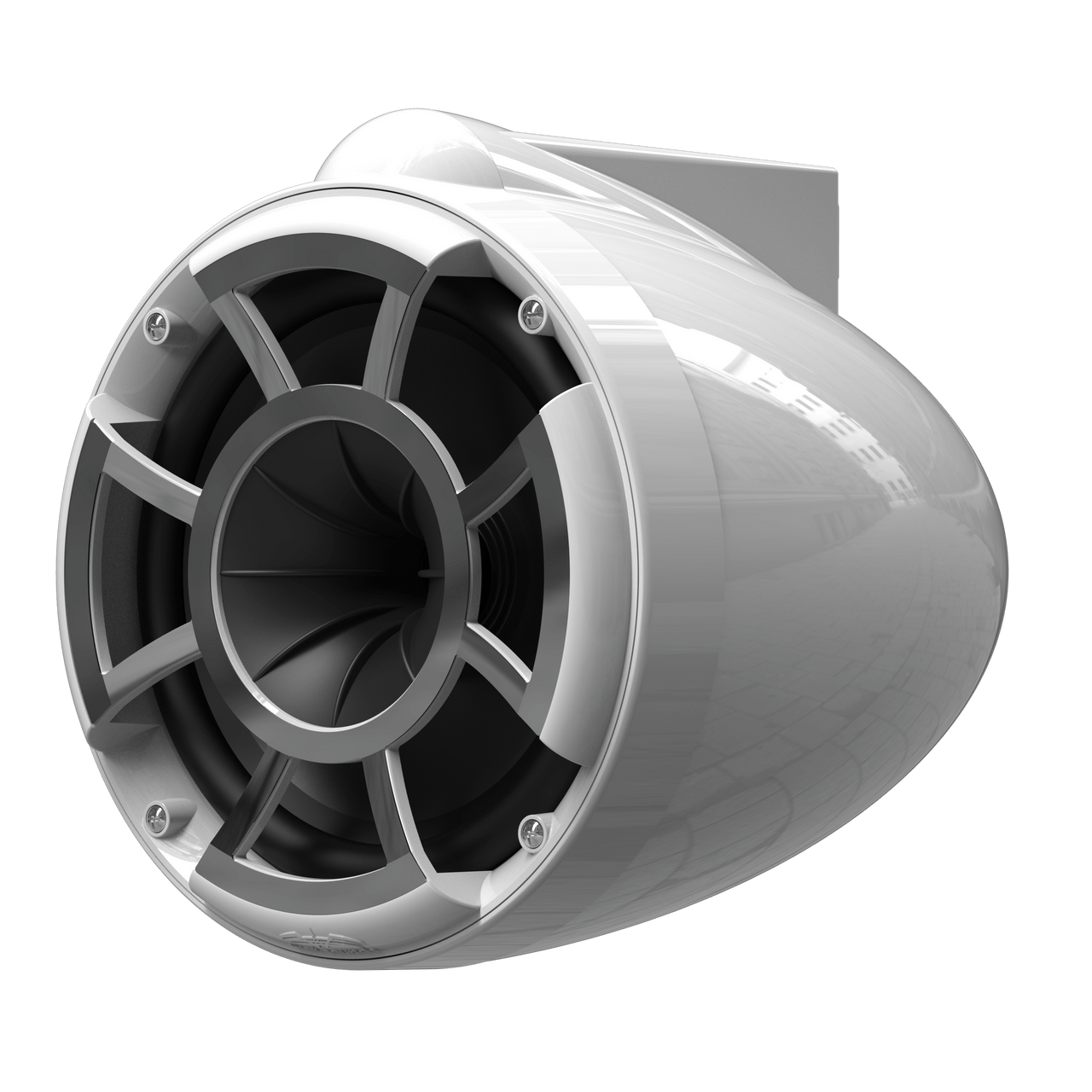REV 8 W V2 | Gloss White Revolution Series 8-inch Tower Speakers