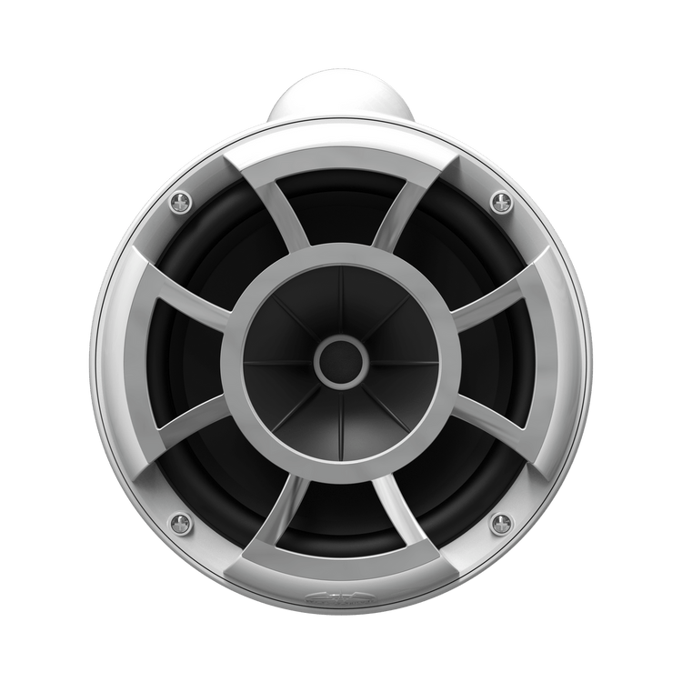 REV 8 W V2 | Gloss White Revolution Series 8-inch Tower Speakers