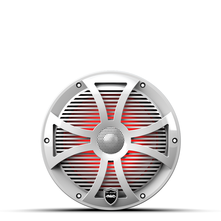 REVO 8 SW-W V3 | REVO 8-inch White Coaxial Speakers with SW White RGB Grilles