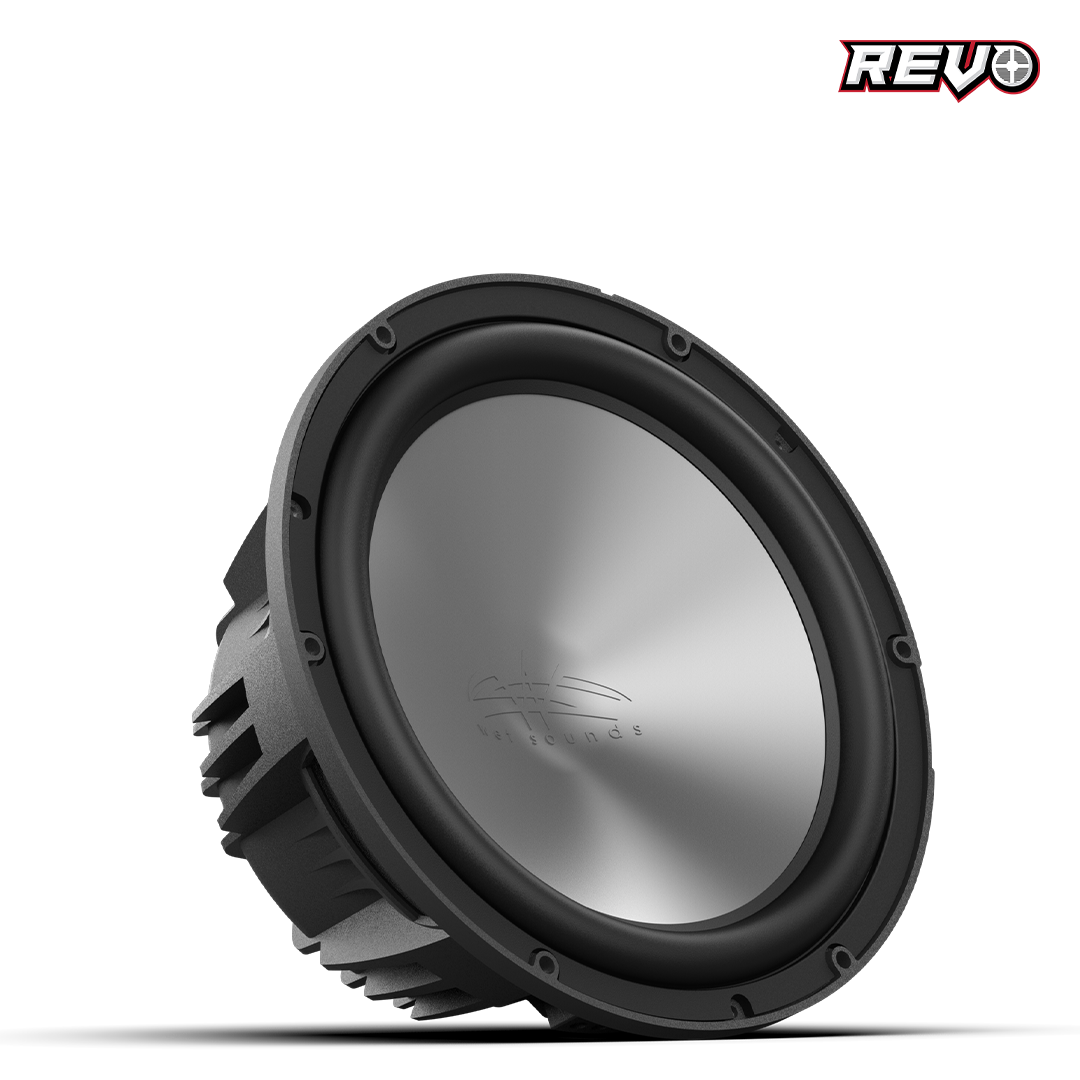 Wet Sounds™ REVO Series 10-inch Free-Air Marine Subwoofer - 2Ω Black Front Right