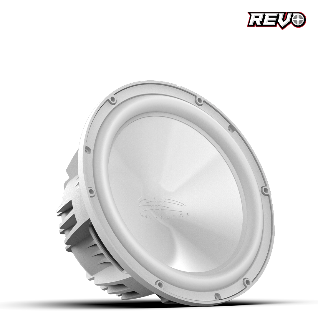 Wet Sounds™ REVO Series 10-inch Free-Air Marine Subwoofer - 2Ω White Front Right